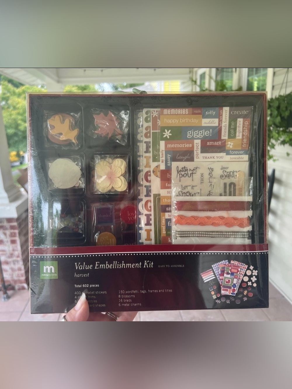 2006 Making Memories Embellishment Scrapbook Harvest Kit (602 pieces) #28456 NEW